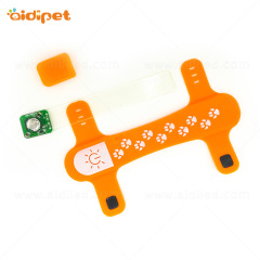 Accessorio per guinzaglio per collare per cani a LED impermeabile in silicone staccabile per collare per animali domestici