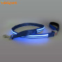Bright Custom Logo Brand Led Dog Pet Leash Walking Outside Glow IN The Dark Dog Pet Leash