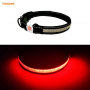 Aidiflashing Glow in the Dark Dog Collar Reflective Pet Nylon Webbing Dog Collar USB Rechargeable