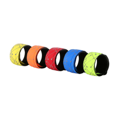 Pulseira de tapa de led refletora de preço promocional com luz de led piscante de atividade régua de tapa pulseira pulseira