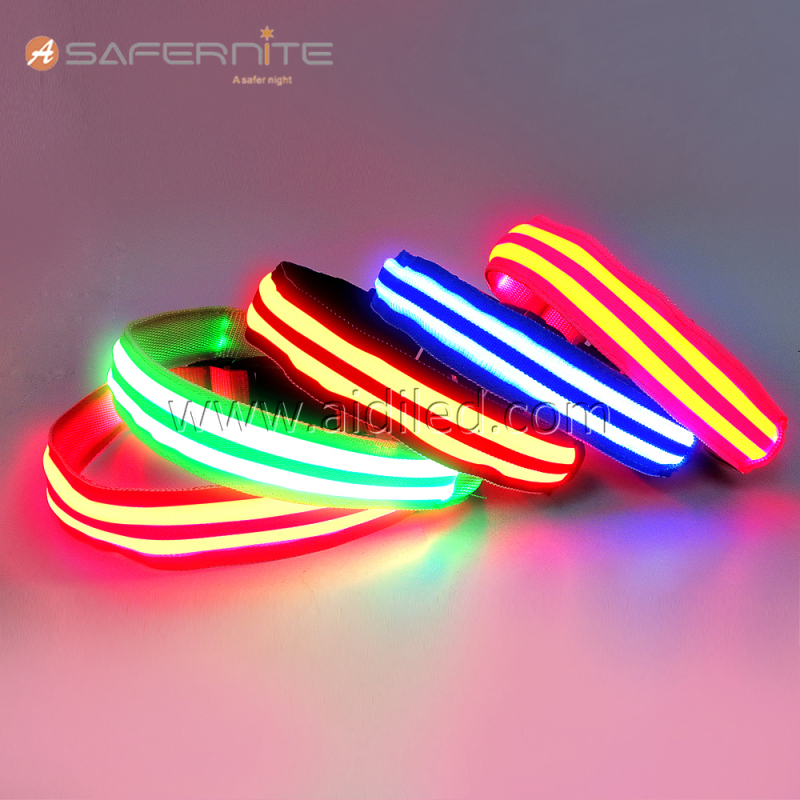 Hot Selling Factory Direct Sale Luxury LED Flashing Pet Collar Glowing Dog Collar For Safety Walking Pet and Against Pet Lost