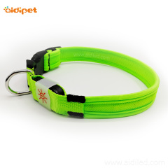 Collier de chien de marque privée AIDI C26 Led fabricant de colliers de chien rechargeables USB collier de chien LED réfléchissant clignotant
