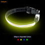 aidiflashing Pet Supplier Custom Logo LED Dog Collar Nylon Luminous Pet Dog Collars