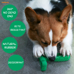 Groothandel onbreekbaar milieuvriendelijk natuurrubber Verwijder slechte adem hond speelgoed kauwen duurzaam