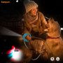 Freihändige LED-einziehbare Hundeleine Ein-Knopf-Bremse Haustier-Hundeleine mit LED-Licht