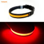 Dog Pets Collars with LED Lights Nylon Glow In Night Pet Dog Collar Luminous Pet Collar Light
