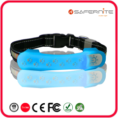 Couverture imperméable de collier de chien avec des accessoires menés de chien menés pour le collier et l'accessoire léger de laisse des chiens