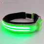 Padded Heavy Duty Led Flashing Dog Collar Light up Dual Optical Fibers Pet Collar Necklace