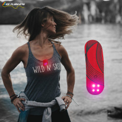 Luzes magnéticas de segurança para corrida noturna com clipe de luz USB recarregável para caminhadas acampamento luzes portáteis
