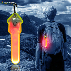 Lampu Hiking Visibilitas Tinggi Lampu Portabel Kecil yang Nyaman Dipasang ke Tas Sepeda Pakaian Penerangan Kamp dalam Gelap