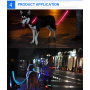 Strong Nylon Mesh Dog Leash with Lights Flashing Luminous Pet Dog Leash Led Lead USB Pet Night Safety Leash