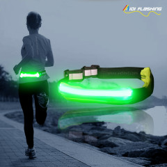 Led Fanny Pack Sports Riñonera con USB Recargable Impermeable Iluminar Running Pack Riñonera