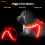 Comfort Durable Waterproof Rechargeable Nylon Soft Mesh Led Dog Harness