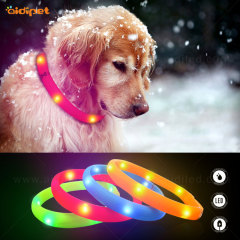 Wholesale Waterproof Silicone LED Lighting Dog Collar