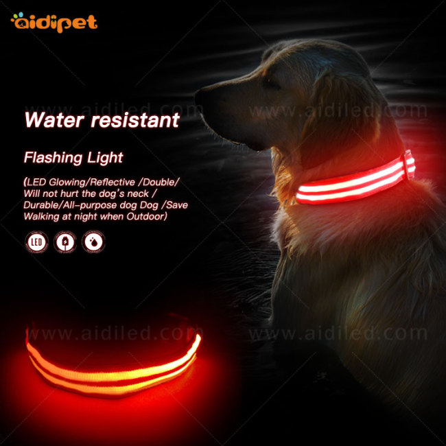 персонализированный регулируемый светодиодный ошейник для собак для amazon
