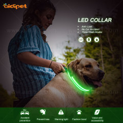 Collar de perro Led ajustable personalizado personalizado para amazon