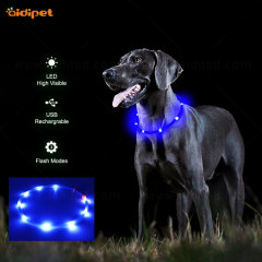 Collar de perro LED de seguridad para mascotas Night Walk ajustable