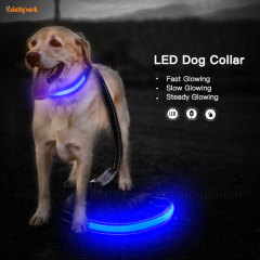 Soft Bungee Griff Glow in The Dark Hundeleine für Nachtwanderungen Verstellbare Hundeleine Nachtsicherheit Kein Unfall Blei mit LED