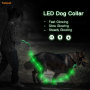 Correa de perro redonda de PVC LED con cable recargable USB Mejor venta en suministros para mascotas Correa de perro LED intermitente