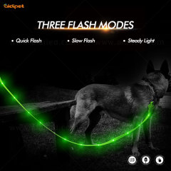 Светодиодный плоский поводок для собак из ПВХ USB аккумуляторная батарея точечный светильник стиль высокий светлый поводок для домашних животных