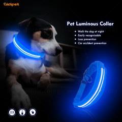 Design profissional de segurança Pet Led Flashing coleira inteligente para cães com luz led