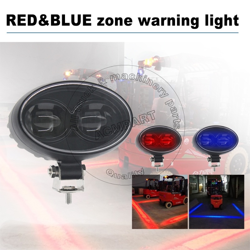 Cost -effictive 30W DC 10-80V red blue zone light warning forklift light with fast delivery Cost -effictive 30W DC 10-80V red blue zone light warning forklift light with fast delivery