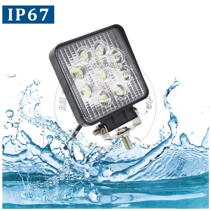 DC10v 80v 27w Waterproof Ip67 vehicle-mounted Auto Lamp forklift LED Work Light DC10v 80v 27w Waterproof Ip67 vehicle-mounted Auto Lamp forklift LED Work Light