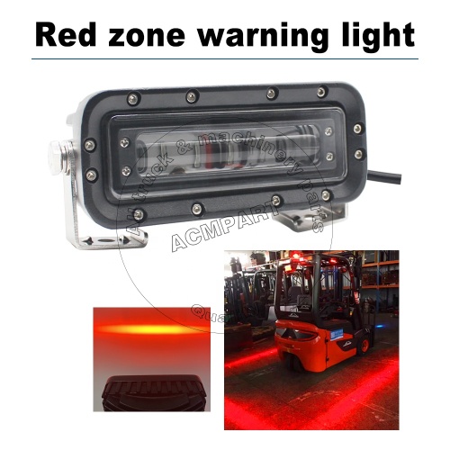 high quality DC10v 80v danger area warning light blue red zone for forklift