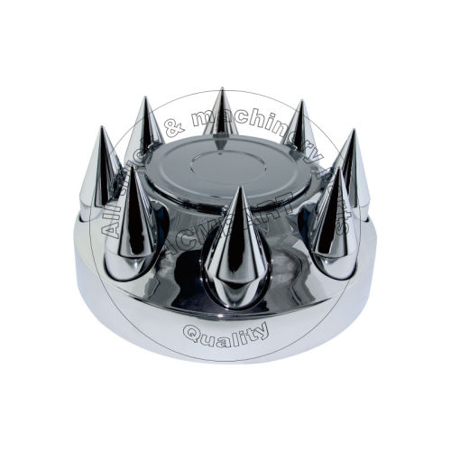 AT-HCF008-165.1 Cubierta de eje delantero ABS con 8 cubiertas de tuercas con púas para remolque o camioneta