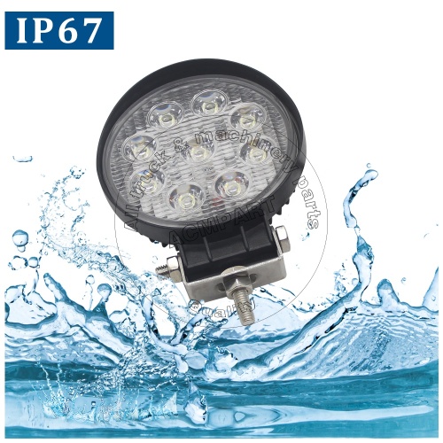 high quality 27W Square Round flood spot lighting Tractor Forklift Heavy duties Work Light 10-80V
