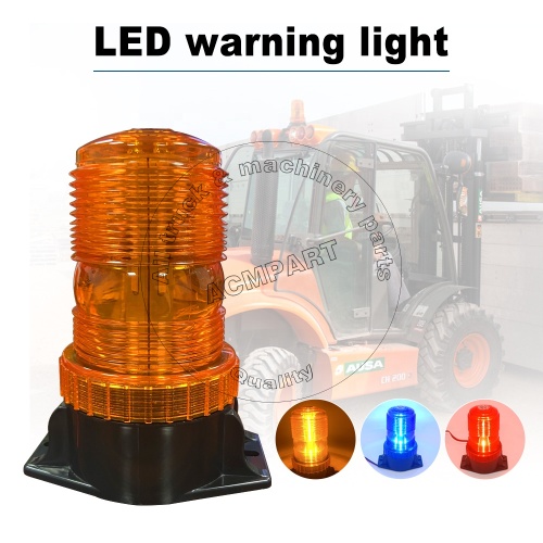 Forklift parts LED strobe warning light DC10-110V amber red blue beacon with low factory price