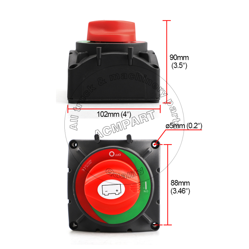 acmpart 12V 48V 600A Heavy Duty Battery Switch Isolator Disconnect Power Cut Off for Car Truck Marine acmpart 12V 48V 600A Heavy Duty Battery Switch Isolator Disconnect Power Cut Off for Car Truck Marine