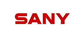 SANY logo in red color