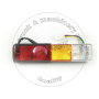 komatsu forklift three colors rear light komatsu forklift three colors rear light
