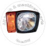 ACMPART 3E7584 3E7586 Head Light For Caterpillar Backhoe Loader ACMPART 3E7584 3E7586 Head Light For Caterpillar Backhoe Loader