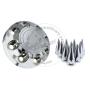 AT- HCF008-165.1 ABS Front Axle Cover with 8 pcs Spiked Lug Nut Covers for Trailer or Pickup AT- HCF008-165.1 ABS Front Axle Cover with 8 pcs Spiked Lug Nut Covers for Trailer or Pickup