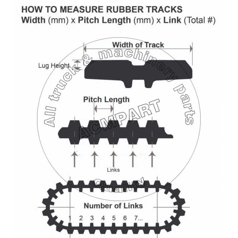acmpart oem no 6989140 rubber track for bobcat track loader acmpart oem no 6989140 rubber track for bobcat track loader