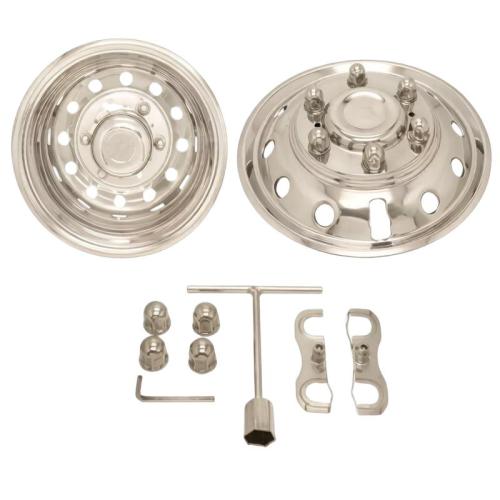 71617F/R 16" S/S wheel cover 6 Lugnuts 12HandHoles PCD: Φ180mm Applicable models Ford Transit 2014+