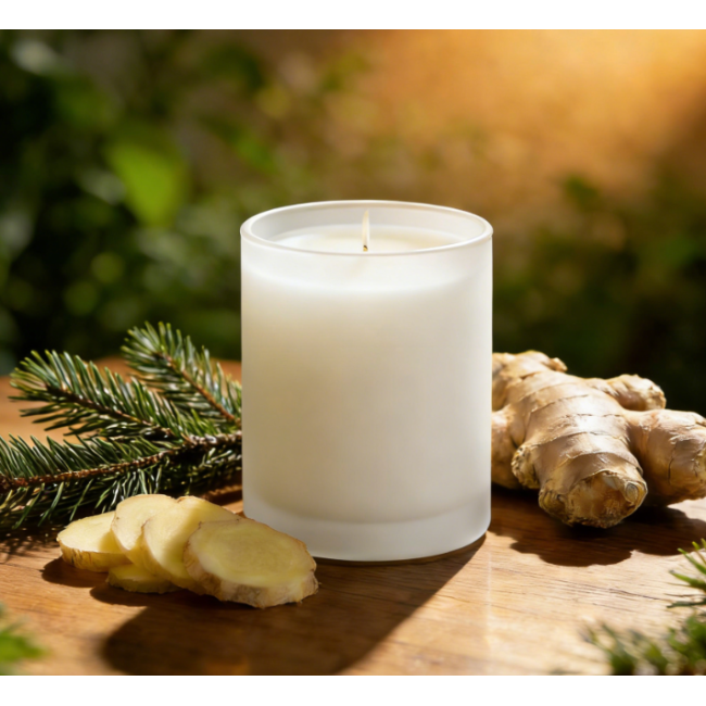 High Quality Handmade Personalized Beeswax Glass Candles OEM for Christmas Gift
