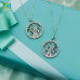 C&H Customized Design Silver Plated Evil Eye Necklace Crystal Zircon Life Of Tree Necklace For Women