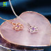 C&H Customized Design Crystal Zircon Louts Flower Pendant Necklace Silver Plated Hollow Flower Necklace