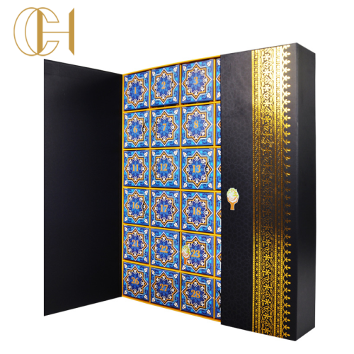CH Islamic Ramadan Gift Box Customized Design Advent Calendar Box Drawer Refill Reusable High Quality Paper Box