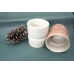 C&H Special Design Glazed Ceramic Candle Container Aromatherapy Glazed Porcelain Ceramic Porcelain Candle Jar