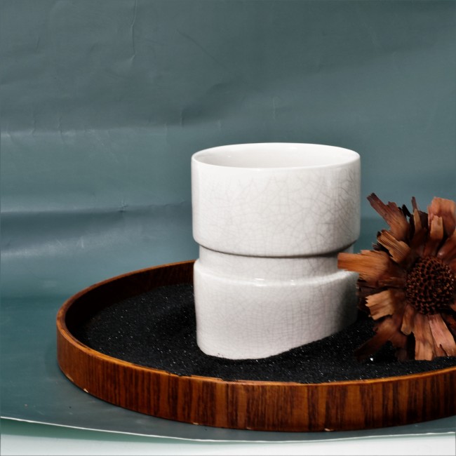C&H Special Design Glazed Ceramic Candle Container Aromatherapy Glazed Porcelain Ceramic Porcelain Candle Jar