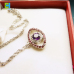 C&H Silver Plated Evil Eye Pendant Necklace Hollow Crystal Zircon Eye Necklace