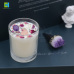 C&H Customized Glass Logo Candle Jar Crystal Dried Flower Candle Home Deco Scented Candle Jar