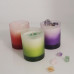 C&H Custom Candle Jar Unique Gradient Purple Transparent Candle Jars 10oz 12oz 14oz 16 Candle Jars