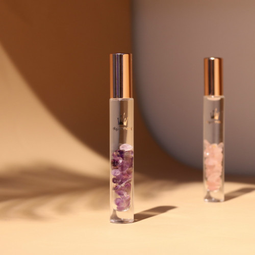 Custom Logo 10ml Glass Roller Ball Bottle Round Essential Oil with Roll-on Cap Aromatherapy Pure Natural