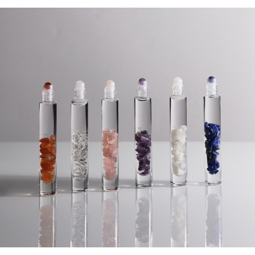 Custom Logo 10ml Glass Roller Ball Bottle Round Essential Oil with Roll-on Cap Aromatherapy Pure Natural