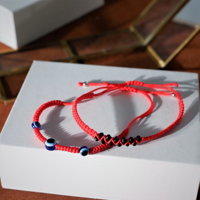 C&H Handmade String Evil Eye Charm Bracelet Adjustable c Gift New Year